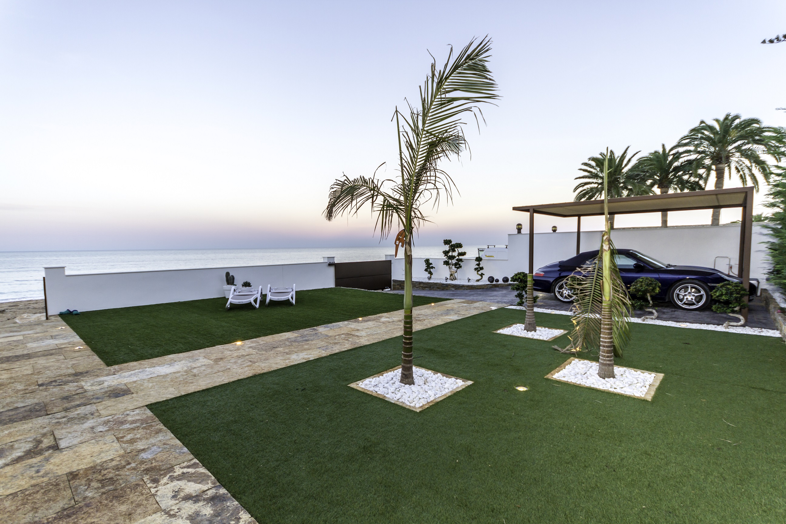 Denia. 1.Line of the beach. Modern villa with fantastic sea view for sale