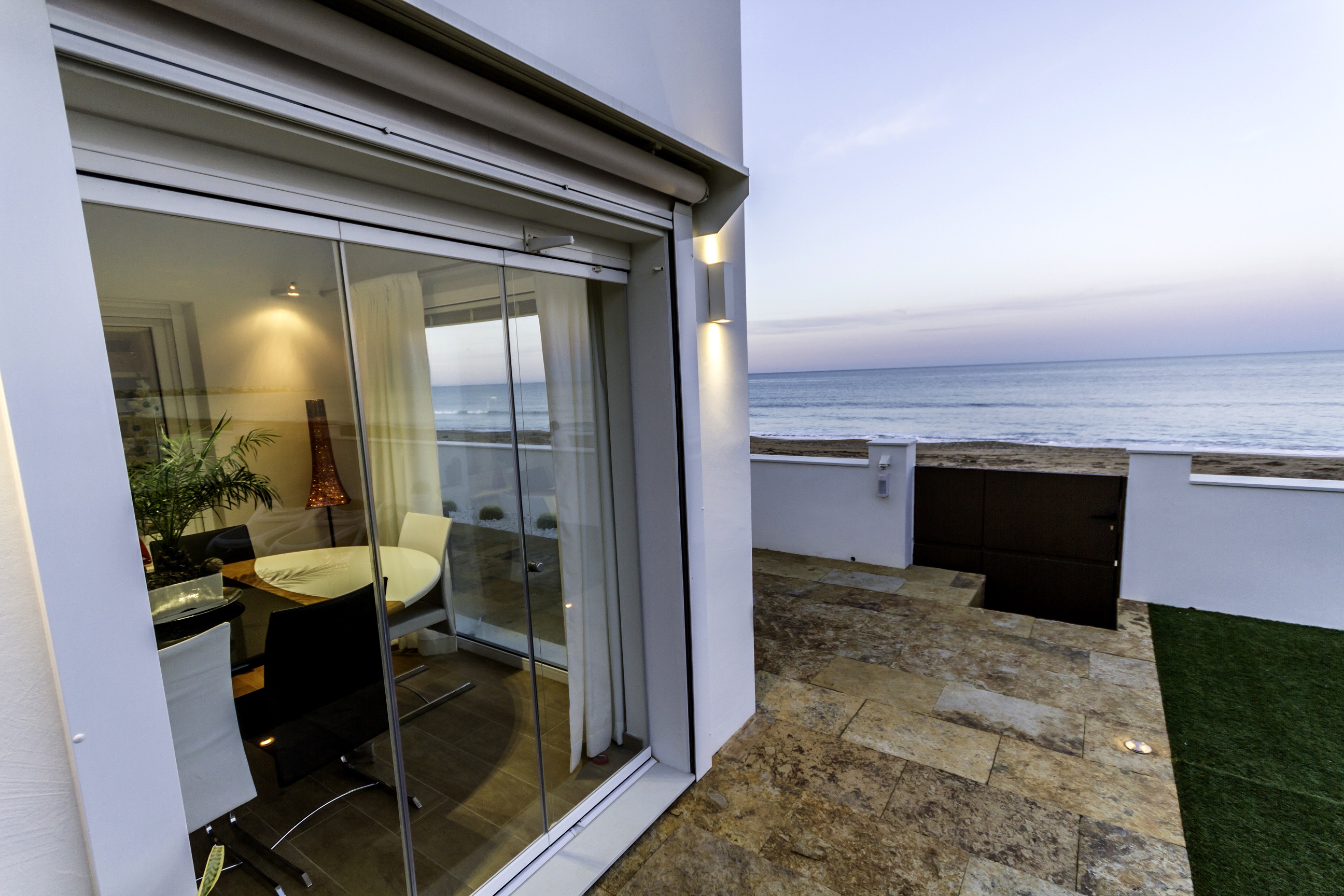 Denia. 1.Line of the beach. Modern villa with fantastic sea view for sale